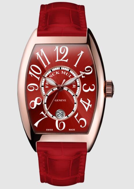 Franck Muller Cintree Curvex Nuance Replica Watch Cheap Price 5850 SC DT NUANCE Rose Gold Red Dial